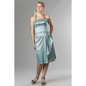 Abito da cocktail azzurro menta