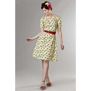 Abito classico con stampa tropicale