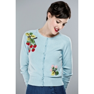 Cardigan azzurro cielo