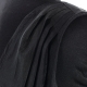 Abito nero con cintura patchwork