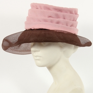 Cappellino Vintage anni '60 rosa