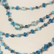 Collana Vintage perle azzurre