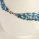 Collana Vintage perle azzurre